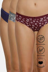 Zivame Anti-Microbial Medium Rise Full Coverage Hipster Panty (Pack of 3) - Multicolor — thumbnail 1